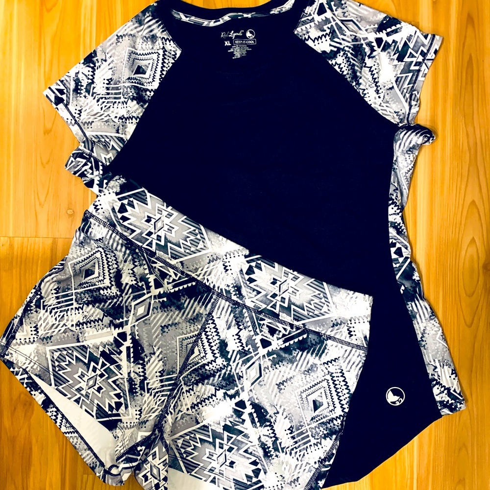 Short sleeve top with matching shorts